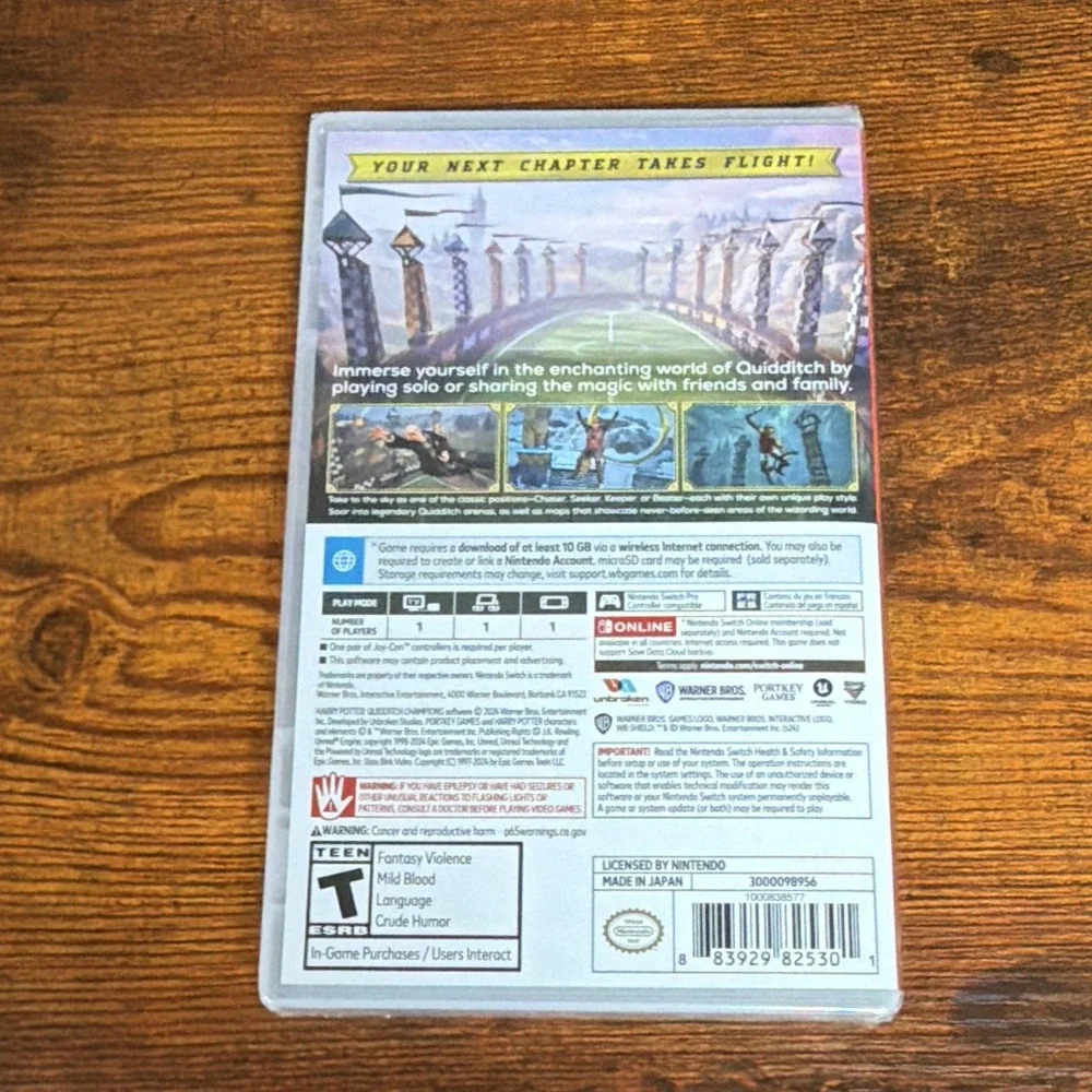 Sealed/New: Harry Potter Quidditch Champions Deluxe Nintendo Switch Full Game